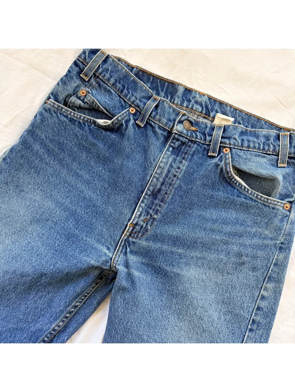 Vintage 1995 Levi's 505 Orange Tab Jeans Mens 34x30 Regular Straight Denim